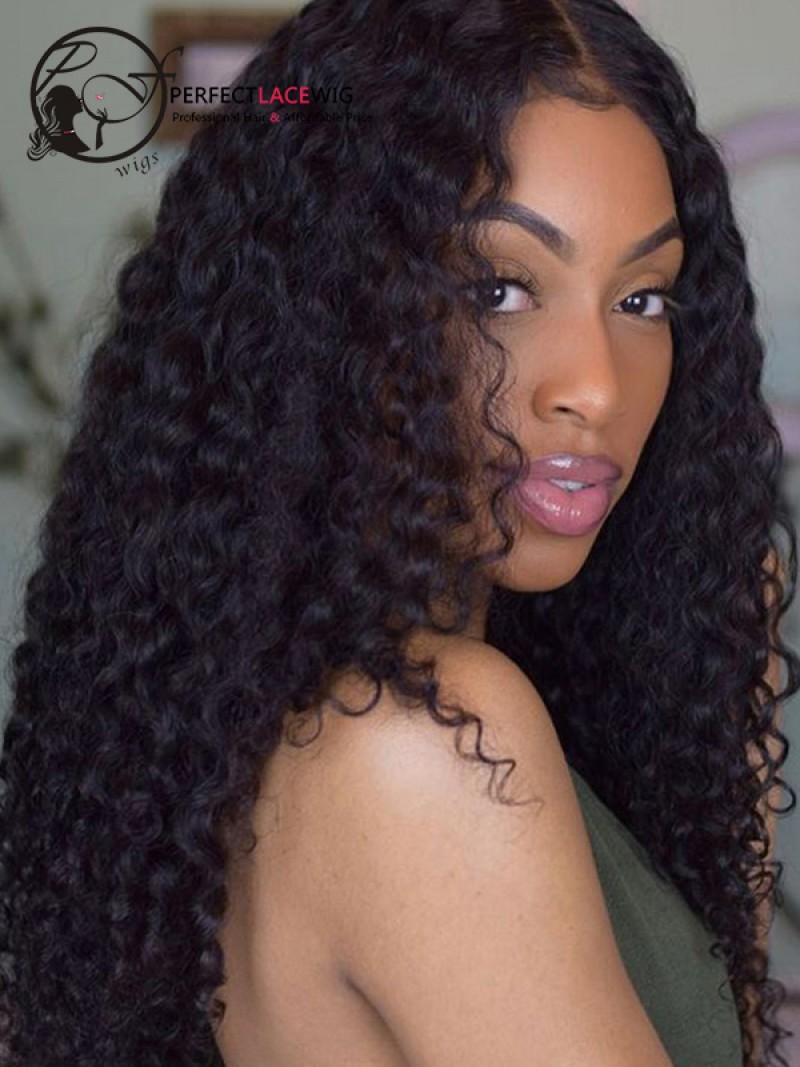 360 Lace Frontal Wigs Deep Wave Wigs Human Indian Remy Hair 360
