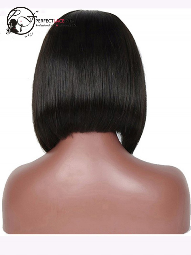 13 6 frontal wig x Silky Hair Straight Human Wigs 360 Color Frontal 1B