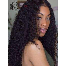 Deep Wave Wigs Human Indian Virgin Hair 360 Lace Wig [360LW04]