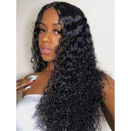 Lace Front Human Hair Wigs For Black Women Curly Brazilian Virgin Hair Pre Plucked With Baby Hair [LFW06]