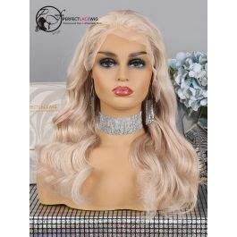 Pre Plucked Baby Blonde Body Wave Brazilian Virgin Hair Lace Front Wig [LFW30]